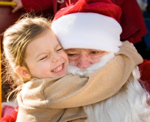 Santa Gets a Bear Hug