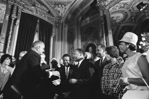 1024px Lyndon Johnson and Martin Luther King Jr.   Voting Rights Act 300x200 - Observing Black History Month: A New Hashtag, Antique Photos, and Heroic Stories