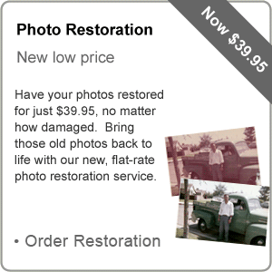 All photo restoration, just $39.95!