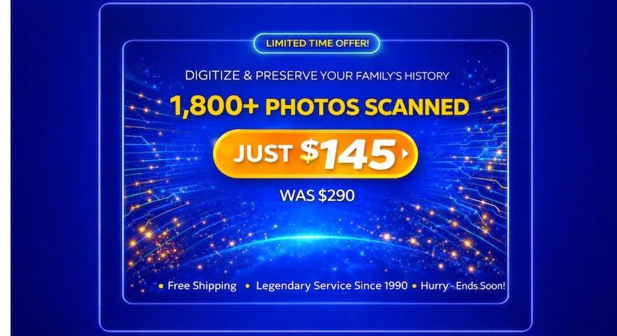 Holiday Photo Box Scanning Savings