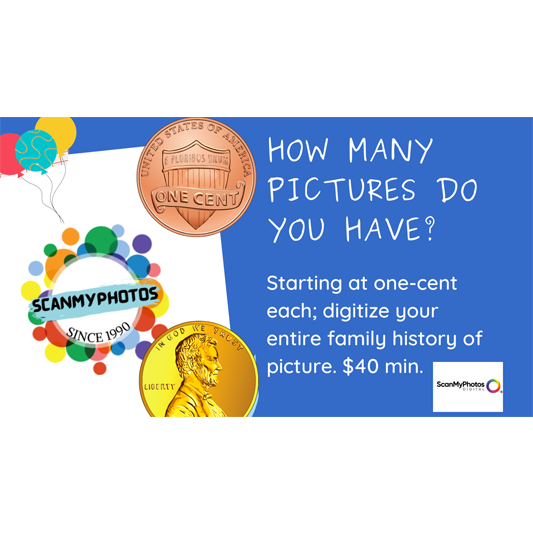 Main Product Image for Pay-Per-Scan Photo Scan Service 1¢