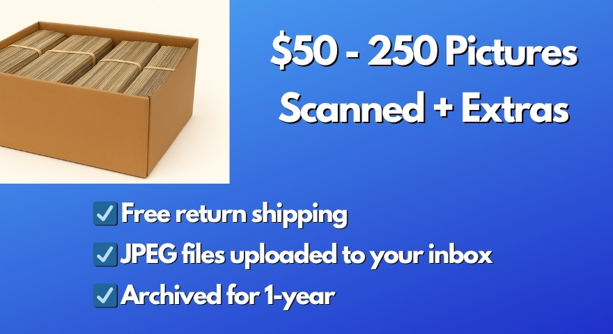 Holiday Photo Box Scanning Savings
