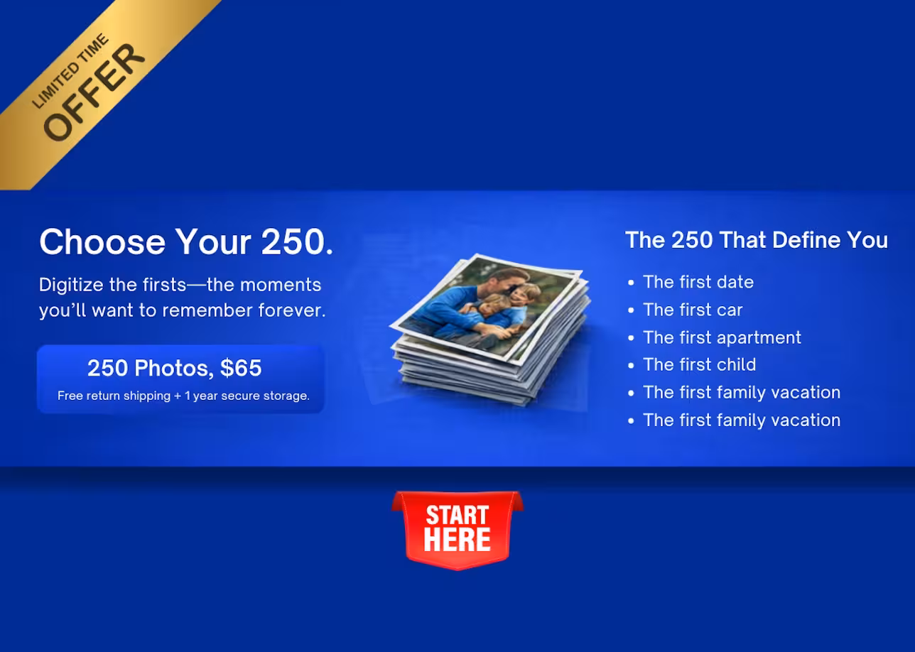 Best Deal Ever - 250 Pictures Scanned for $50 - 2026 Flash Sale