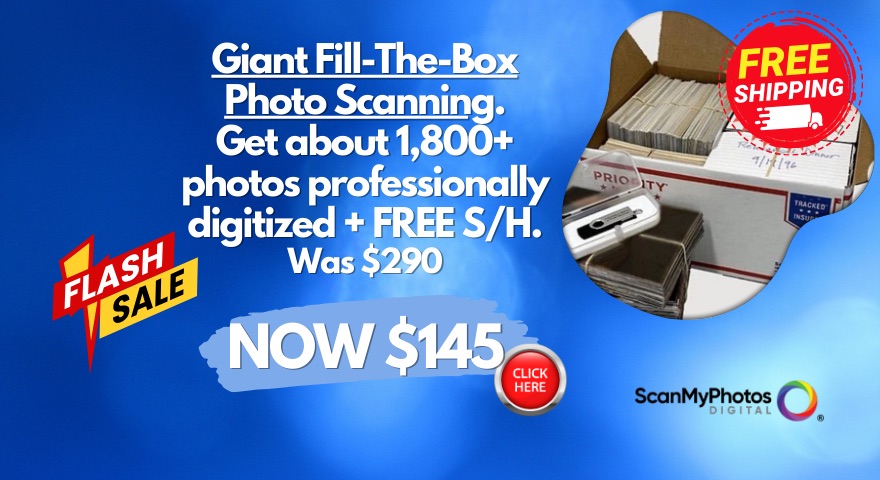 Holiday Photo Box Scanning Savings