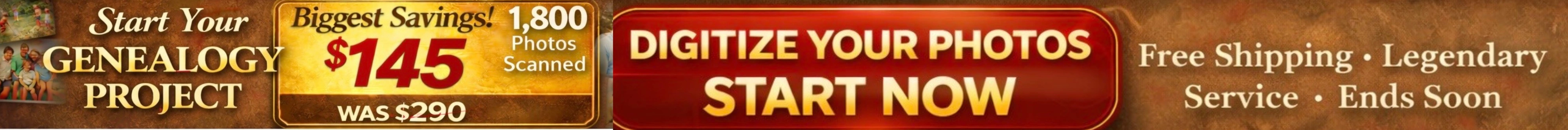 2026 Genealogy Project budget-friendly digital archival service for photos