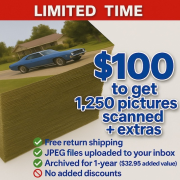 mailpix Up To 1250 Scan Package