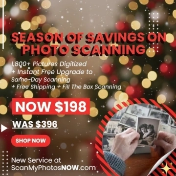 Photo Scanning Box Now - Express and Shipping Included