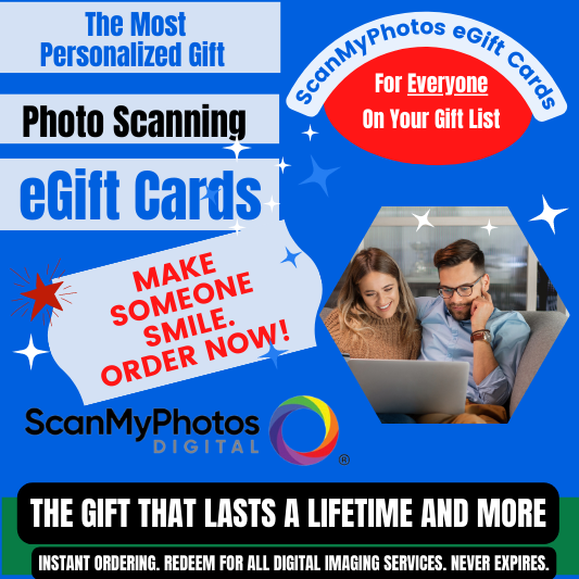 eGift Certificates to digitize pictures at ScanMyPhotos