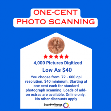 Pay-Per-Scan Photo Scan Service 1¢
