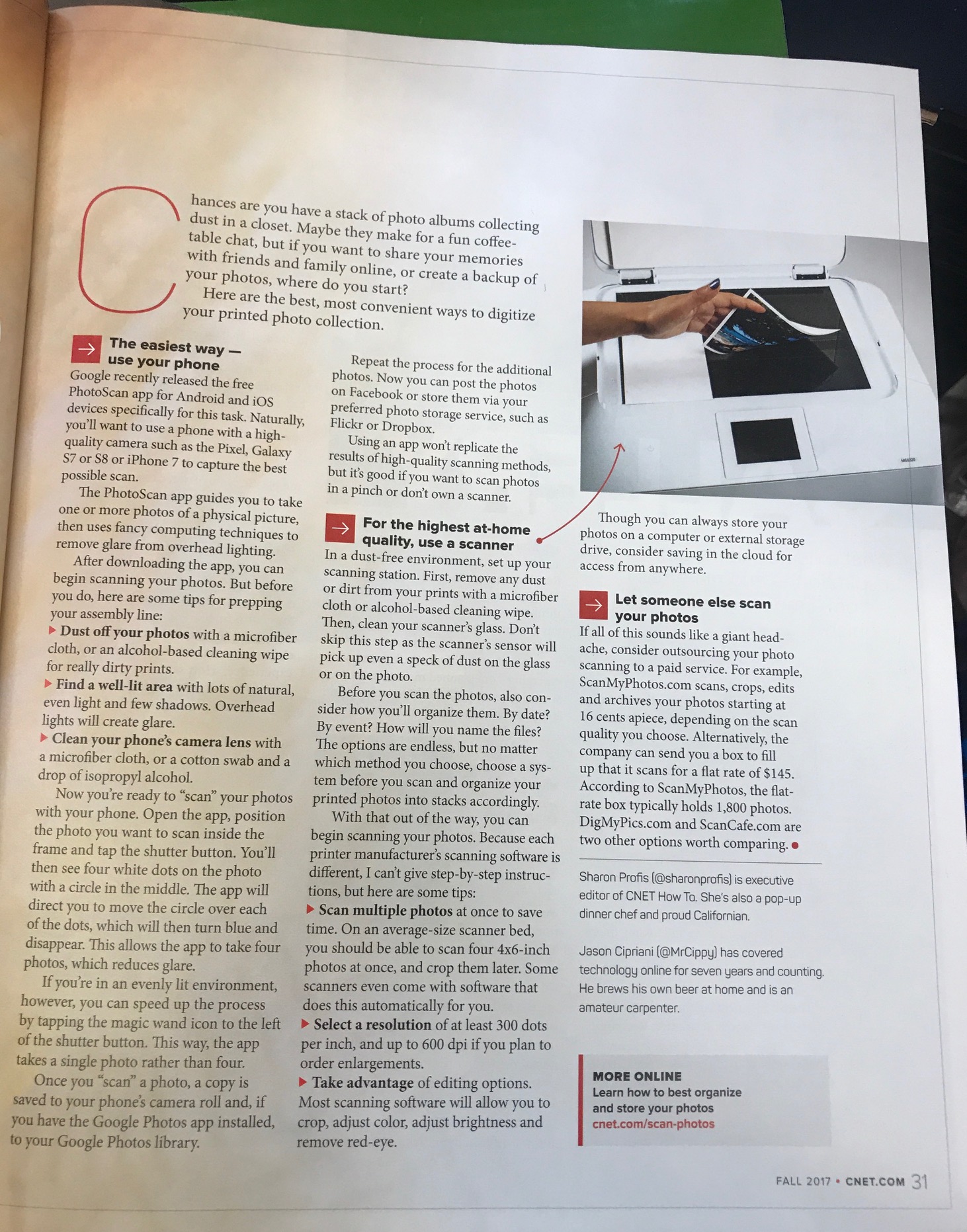 Cnet Magazine Fall Issue Page 30 How To Digitize Photos Cnet Magazine Fall Issue Page 30 How To Digitize Photos