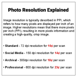 Resolution 300x300 - Menu of Photo Scanning Discounts