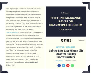 Fortune Magazine Recommends ScanMyPhotos