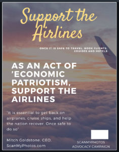 Support the airlines and travel