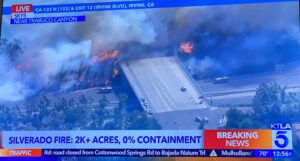 KTLA: Irvine Wildfire evacuation