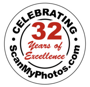 32years 300x289 - The ScanMyPhotos Pledge: It's easy. It’s fast. It’s affordable. It’s guaranteed.