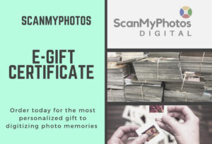 eGiftCertificate 300x204 - Year Round Photo Scanning Gift to Unclutter, Preserve Pictures
