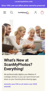 ScanMyPhotos Cover Page Family Photo