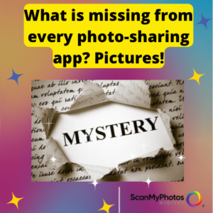 What is missing from every photo-sharing app? Pictures!