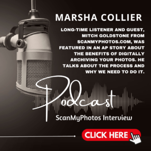 Marsha Collier podcast interview with ScanMyPhotos