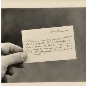 handwritten notes on the back of a photograph needs to be digitized too.