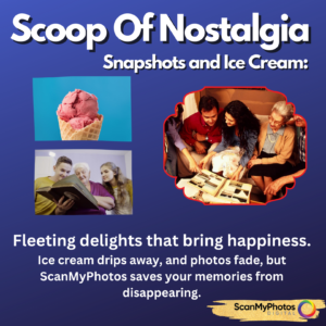 Comparing ice cream with photo scanning