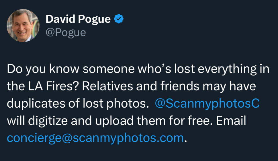CBS News correspondent David Pogue Tweeted to share this campaign with his 1.2 million followers