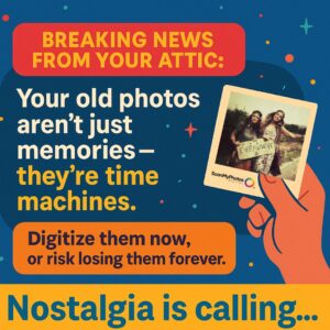 Your old photos are a time machi9ne but make sure all are digitized at ScanMyPhotos