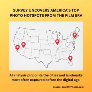 Film Era’s Most Photographed Places. AI analysis pinpoints the cities and landmarks most often captured before the digital age.