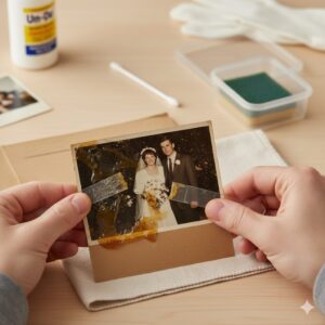 How to Remove Sticky Residue from Photos Without Damage and Save Your Most Precious Family Memories Forever
