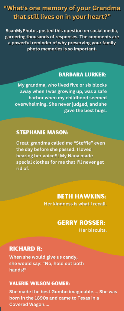 People shared touching memories of their grandparents, highlighting the emotional power of a single photo. People shared touching memories of their grandparents, highlighting the emotional power of a single photo.