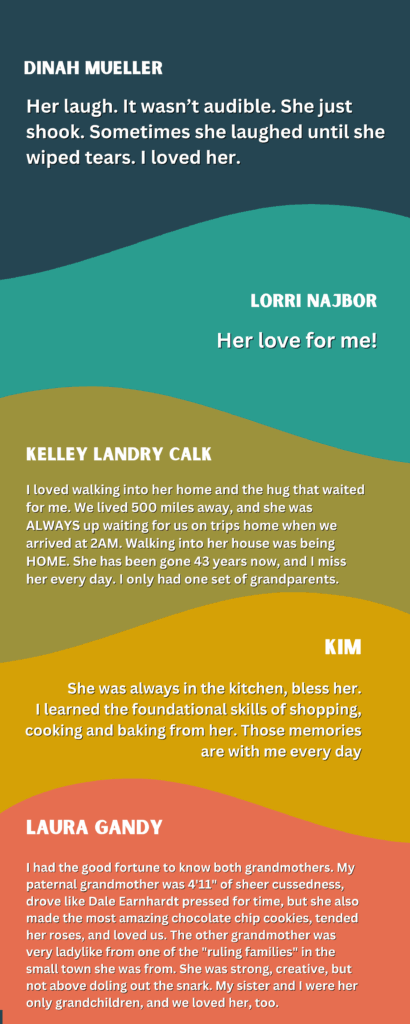 People shared touching memories of their grandparents, highlighting the emotional power of a single photo.