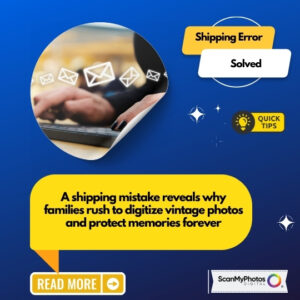 A shipping mistake reveals why families rush to digitize vintage photos and protect memories forever