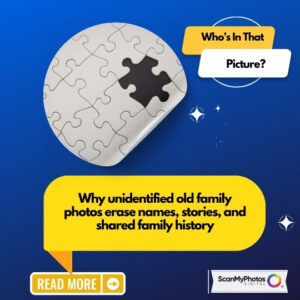 Scanning to identify old photos