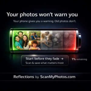 Your phone isn’t the only thing that needs charging, digitizing is how you plug your photos back in.