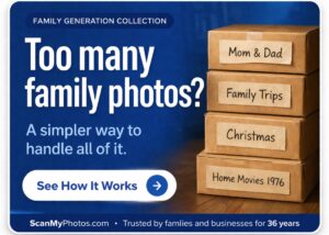 what to do with old family photos inherited family photos, scanning photos