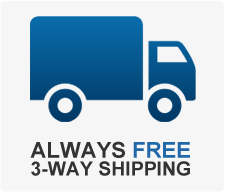 Free 3-way shipping