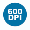 600 dpi scans