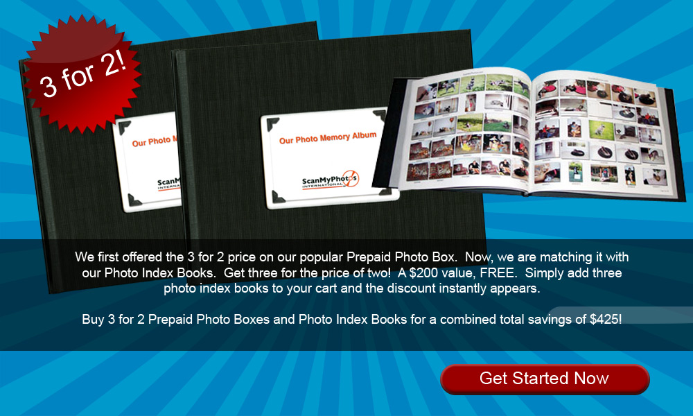3 for 2 Custom Photo Index Albums From Your Scanned Photos